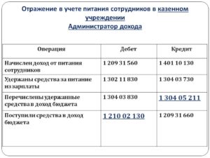 Бухгалтерские проводки казенного учреждения по начислению доходов