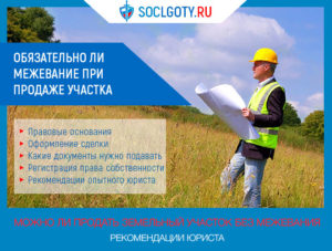 Нужно Ли Межевание Для Продажи Земельного Участка В 2020 Году